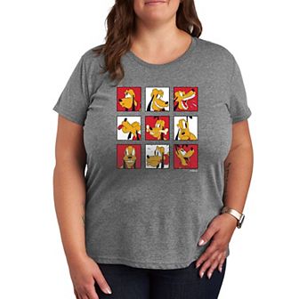 Disney's Pluto Plus Grid Graphic Tee