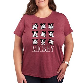 Disney's Mickey Mouse Plus Expression Boxes Graphic Tee