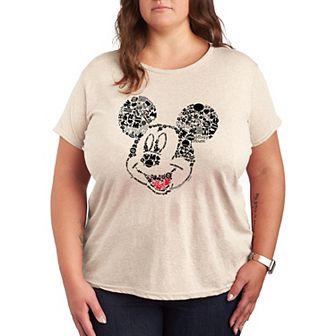 Disney's Mickey Mouse Plus Iconic Fill Graphic Tee