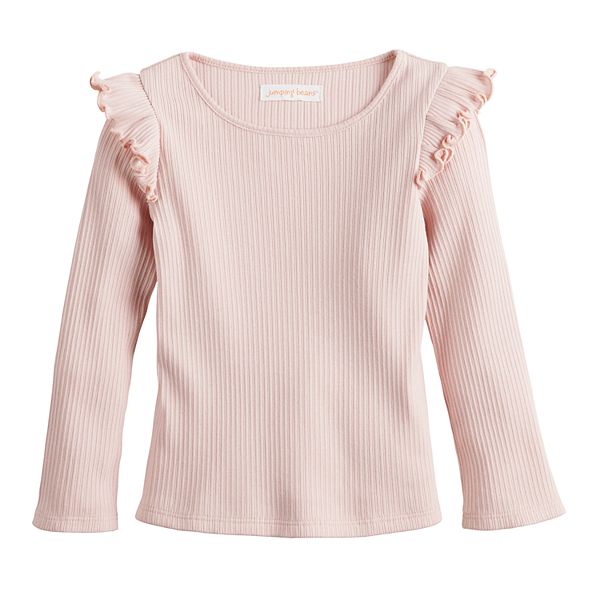Baby & Toddler Girl Jumping Beans® Long-Sleeve Ruffle Top - Ballerina Dance (4T)
