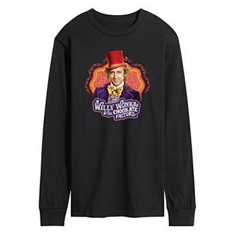 Men's Willy Wonka Long Sleeve Graphic Tee
