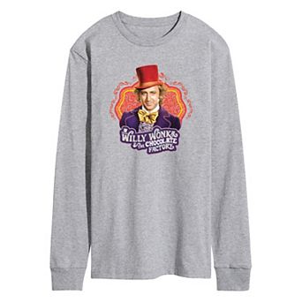 Men's Willy Wonka Long Sleeve Graphic Tee