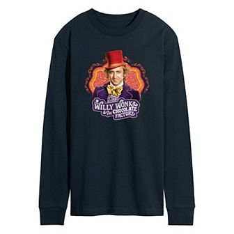 Men's Willy Wonka Long Sleeve Graphic Tee