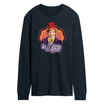 Men's Willy Wonka Long Sleeve Graphic Tee