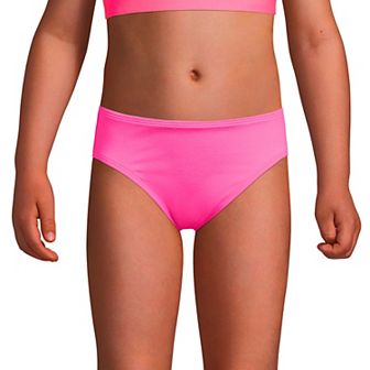 Girls 8-16 Plus Size Lands' End Chlorine Resistant Bikini Swim Bottoms