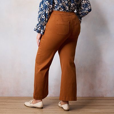 Plus Size LC Lauren Conrad Super High-Rise Wide Leg Trouser Jeans