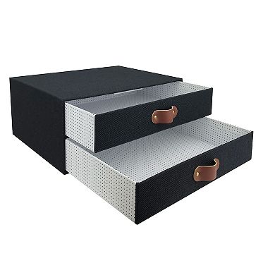 Belle Maison 2-Drawer Tabletop Desk Organizer