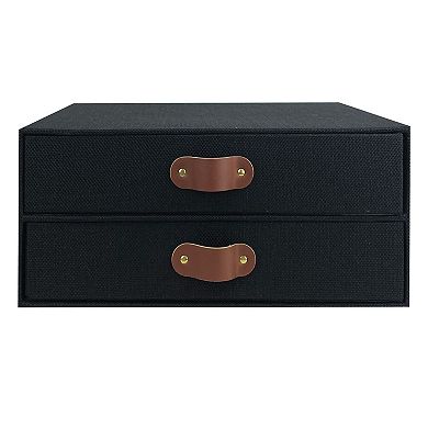 Belle Maison 2-Drawer Tabletop Desk Organizer