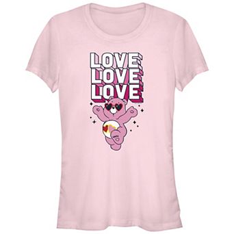 Juniors' Care Bears Love Stack Graphic Tee