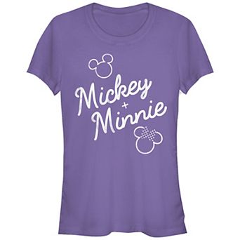 Disney's Mickey Mouse Plus Minnie Mouse Juniors' Graphic Tee