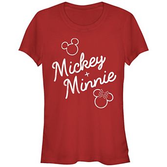 Disney's Mickey Mouse Plus Minnie Mouse Juniors' Graphic Tee