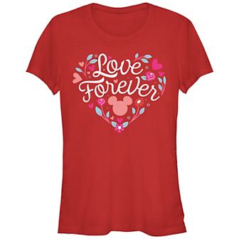 Disney's Mickey Mouse Love Forever Juniors' Graphic Tee