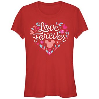 Disney's Mickey Mouse Love Forever Juniors' Graphic Tee