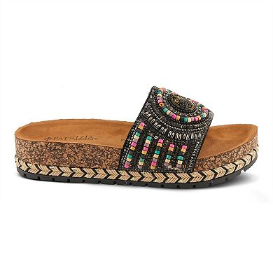 Patrizia Swirla Women's Beaded Slide Sandals