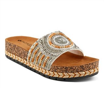 Patrizia Swirla Women's Beaded Slide Sandals