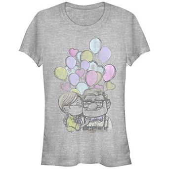 Disney's Up Carl And Ellie Loving Sketch Juniors' Graphic Tee