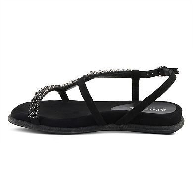 Patrizia Shinyqueen Women's Rhinestone Flat Sandals