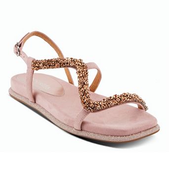 Patrizia Shinyqueen Women's Rhinestone Flat Sandals