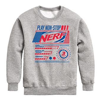 Boys 8-20 Nerf Play Non Stop Fleece Sweatshirt
