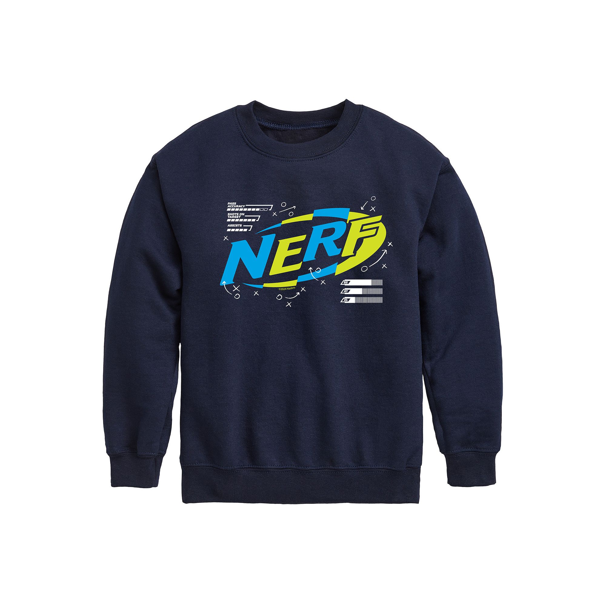 Boys 8-20 Nerf Logo Fleece Sweatshirt, Boys, Size: Small, Blue