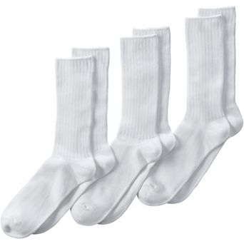 Men's Lands' End Crew Socks 3-Pack