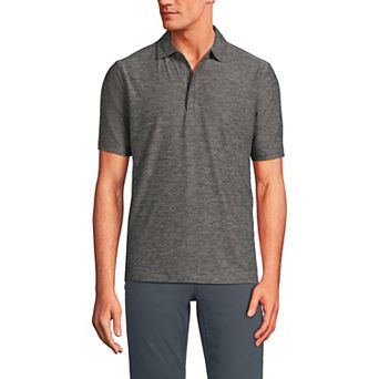 Men's Lands' End Short Sleeve Soft Performance Hybrid Polo Shirt