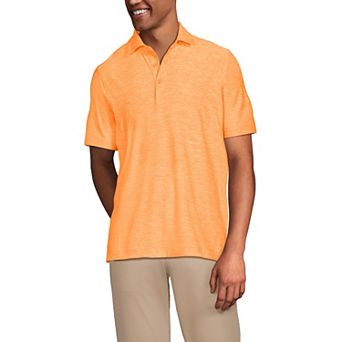 Men's Lands' End Short Sleeve Soft Performance Hybrid Polo Shirt