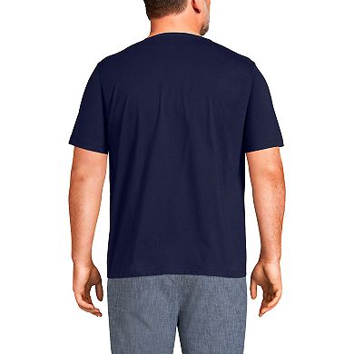 Big & Tall Lands' End Short Sleeve Super-T Henley Shirt