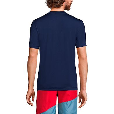 Big & Tall Lands' End Short Sleeve UPF 50 Rash Guard