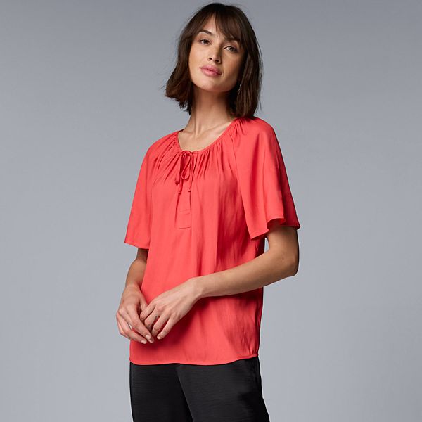 Vera 3/4 Sleeve Shirred High Waist Buttoned Dress main image 1