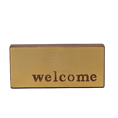 Everyday Decor Metal Welcome Sign Table Decor