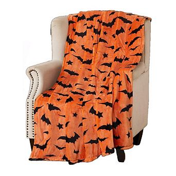 Halloween Nightwings Printed Premium Flannel Throw Blanket