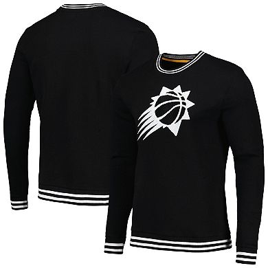 Men's Stadium Essentials Black Phoenix Suns Club Level Pullover Sweatshirt