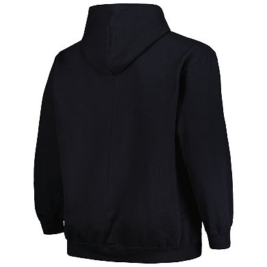 Men's Profile Black Vegas Golden Knights Big & Tall Arch Over Logo Pullover Hoodie