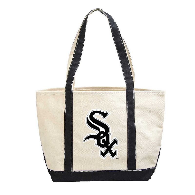 Chicago White Sox Canvas Tote Bag, Black