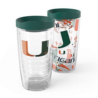 Tervis Miami Hurricanes 2-Pack 16oz. Competitor & Emblem Tumbler Set