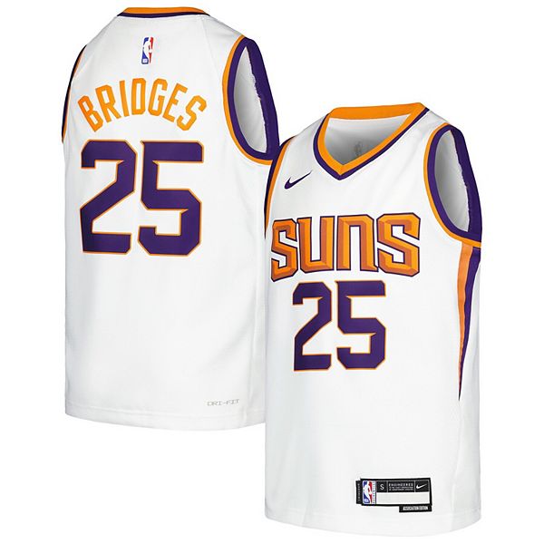 Youth Nike Mikal Bridges White Phoenix Suns Swingman Jersey ...