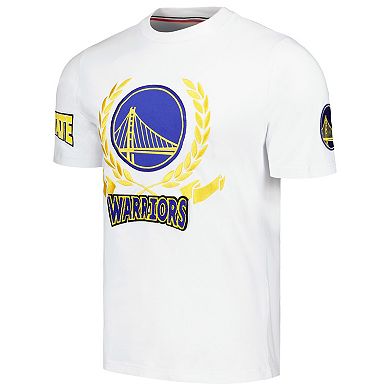 Unisex FISLL White Golden State Warriors Heritage Crest T-Shirt