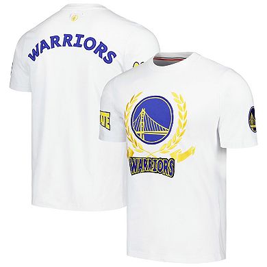 Unisex FISLL White Golden State Warriors Heritage Crest T-Shirt