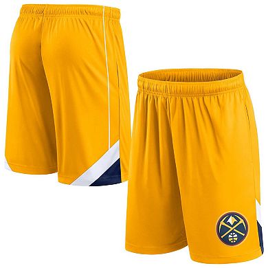 Men's Fanatics Branded Gold Denver Nuggets Slice Shorts