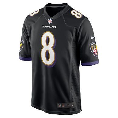 Men's Nike Lamar Jackson Black Baltimore Ravens Alternate Game Jersey