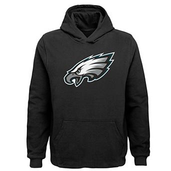 Youth Black Philadelphia Eagles Team Logo Pullover Hoodie