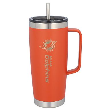 The Memory Company Miami Dolphins 26oz. Team Color Roadie Tumbler with Handle