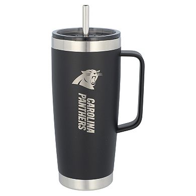 The Memory Company Carolina Panthers 26oz. Team Color Roadie Tumbler with Handle