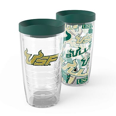 Tervis South Florida Bulls 2-Pack 16oz. Competitor & Emblem Tumbler Set