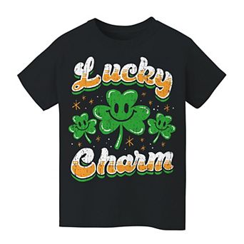 Kid's 8-20 Lucky Charm St Patrick's Day Graphic Tee