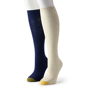 Women's GOLDTOE® 2-Pack Basic Knee-High Socks