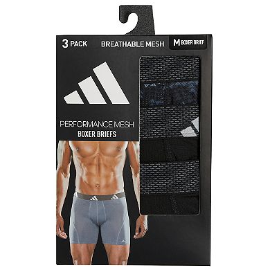 Men's adidas 3-pack Performance Mesh Graphic Boxer Brief