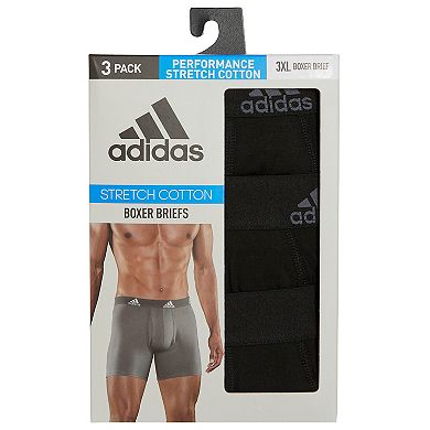 Big & Tall adidas 3-pack Stretch Boxer Briefs