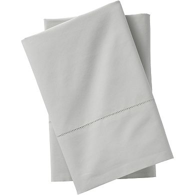 Lands' End 300 Thread Count Cotton Percale Bed Sheet Set or 2-pack Pillowcase Set